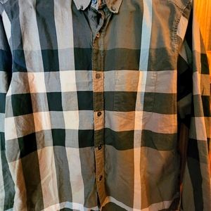 Burberry Brit nova check mens L brown shirt